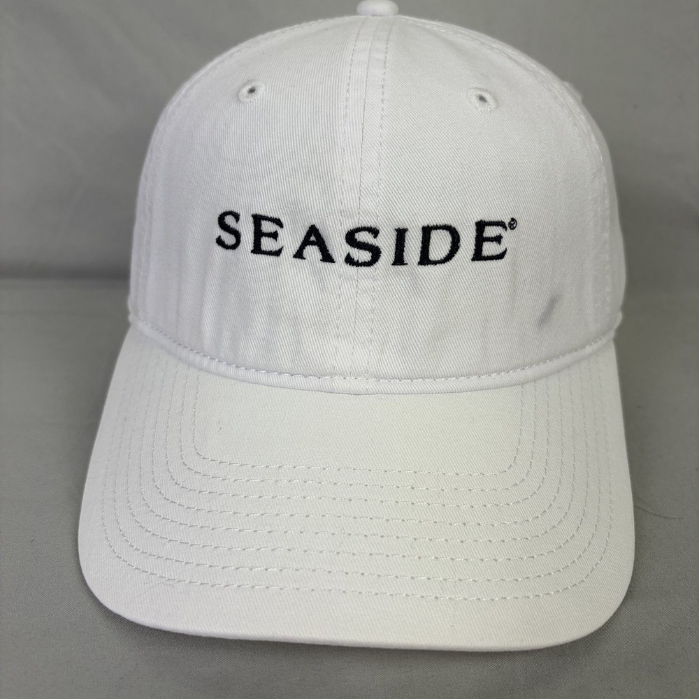 Seaside Florida Hat Baseball Cap Unisex OSFM White Embroidered Beach Souvenir